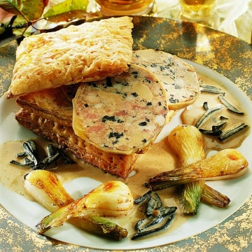 Le Cou d'Oie Farci au Foie d'Oie Truffé 1% (30% de Foie Gras) 