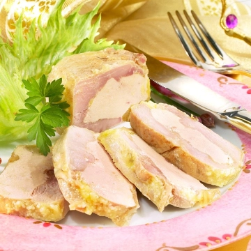 La Caille Fourrée au Foie Gras de Canard Entier (30 % de Foie Gras) 