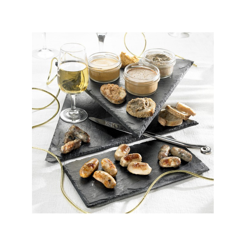 Les Petites Saucisses de Toulouse au Coulis de Tomates, Basilic et Piment Doux d'Espelette 