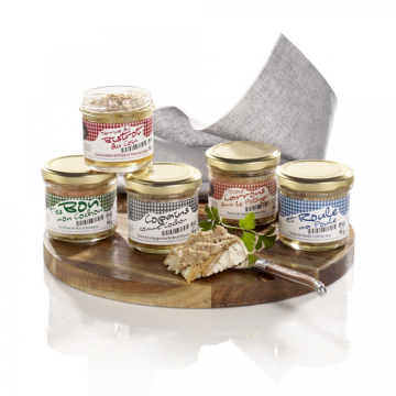 Le Lot de 3 "Terrine du Bistrot du Coin" Terrine au Jambon du Périgord et Tomme du Sarladais" 180 g