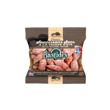 Petits saucissons secs "Grelots" à la truffe d'été sachet 80 g