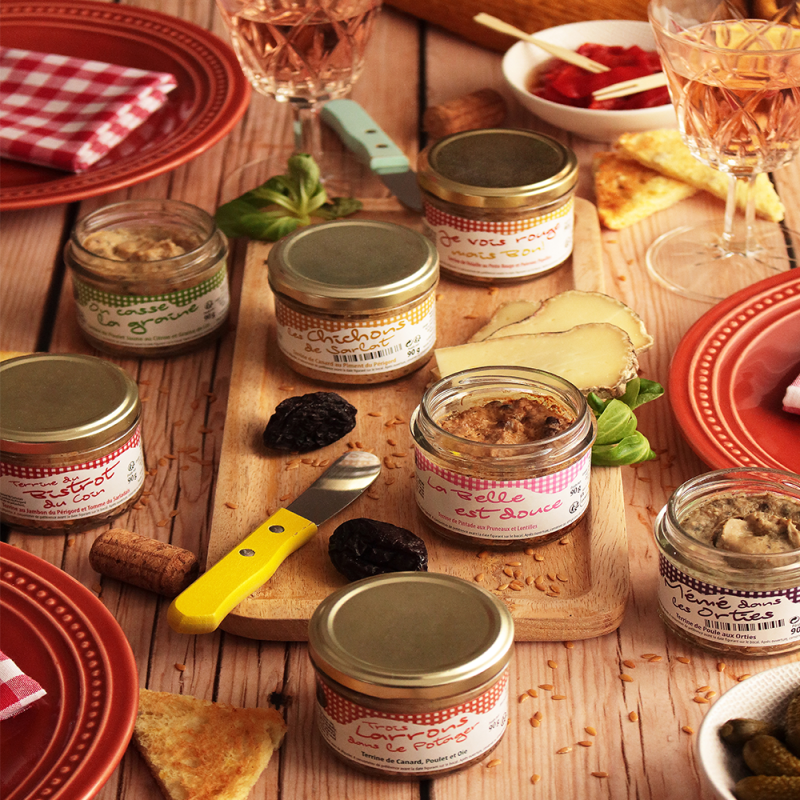 Je vois rouge, mais bon » Terrine de Volaille au Pesto rouge et Pequillos - 3 bocaux de 90 g Je vois rouge, mais bon » Terrine de Volaille au Pesto rouge et Pequillos - 3 bocaux de 90 g
