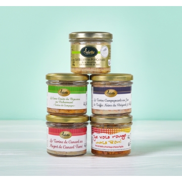 Le lot de 5 terrines 90 g...
