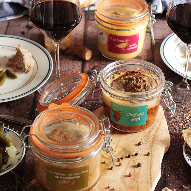 " Cerf Moi Fort " Terrine de Cerf aux Poires et Piments du Périgord